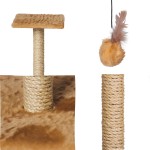 Cat Tower Supplier - Double Balls Nest Basket Sisal Fabric