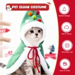 Pet Costume Supplier - Christmas Cloak Small Dogs Cats