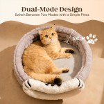 Pet Bed Supplier - Semiconfined Round Soft Plush Anti-Slip