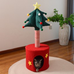 猫树生产厂家-热销圣诞树形状天鹅绒