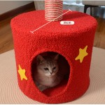 Cat Tree Manufacturer - Hot Sale Christmas Trees-shaped Velvet