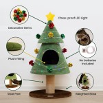 Cat Tree Manufacturer - Christmas LED Lights Removable Beds