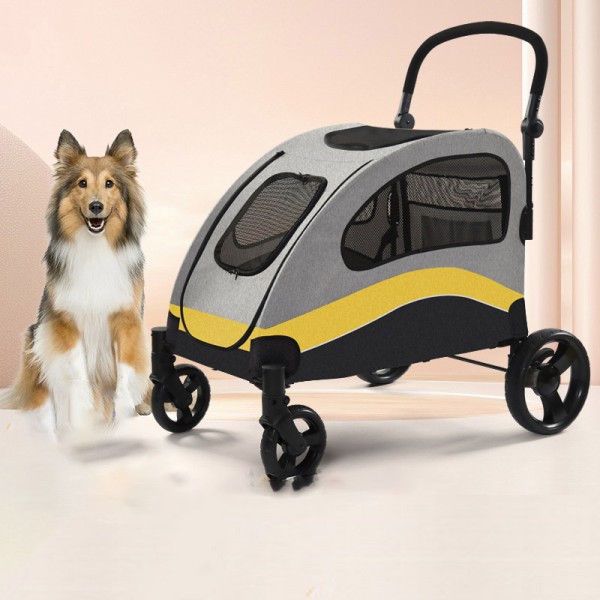 狗推车生产厂家-超大号全地形4轮