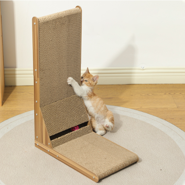 Cat Scratching Pad Factory - Cardboard L Shape Vertical Ball