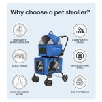 Dog Stroller Manufacturer - Large Detachable 4 Wheel Luxury