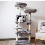 Cat Tree Factory - Large Luxury Seven-Story Wooden Plush