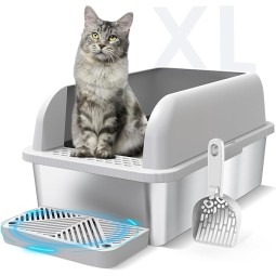 Stainless Litter Box Supplier - New Arrival Steel With Lid
