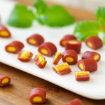 狗零食生产厂家-肉干100克牛肉块蛋黄馅