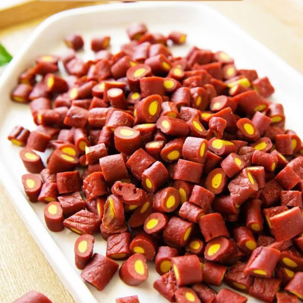 狗零食生产厂家-工厂热销牛肉干蛋黄