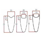 Bicycle Road Wheel Supplier - 25mm Width Tubeless 4 Spoke Aero Track