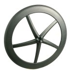 Fixie Wheelset Supplier - 25MM Width Carbon 5 Spoke 65MM Height