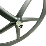 Fixie Wheelset Supplier - 25MM Width Carbon 5 Spoke 65MM Height