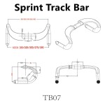 Carbon Track Factory - Sprint Bars Low Drop Narrow Aero UCI
