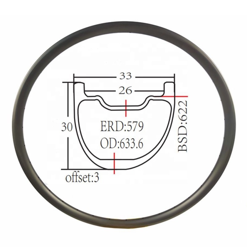 Carbon Bike Rim Supplier - Full Carbon Fiber Light Offset MTB 29