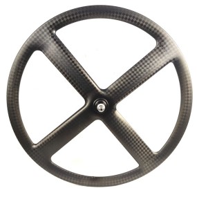 4-spoke Carbon Factory - 12K Road Track Single Speed Fix Gear