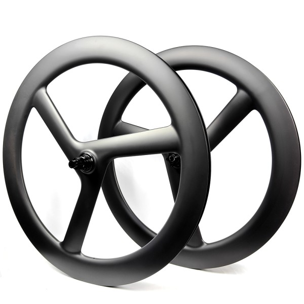 Carbon Wheelset Factory - Full 700C 3 Spoke 58mm Tubular Tubeless