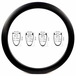 Racing Bicycle Rim Factory - China Made 700c 25mm Width Carbon Rims