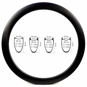 Racing Bicycle Rim Factory - China Made 700c 25mm Width Carbon Rims