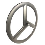 Carbon Tri Spoke Factory - 23MM Width Clincher Fixed Gear 3 Spoke