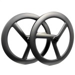 Carbon Wheelset Factory - Full 700C 3 Spoke 58mm Tubular Tubeless