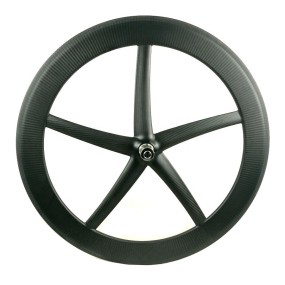 Fixie Wheelset Supplier - 25MM Width Carbon 5 Spoke 65MM Height