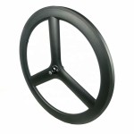 Track Carbon Wheel Manufacturer - Fixed Gear 3 Spoke 58mm Aero Spoke