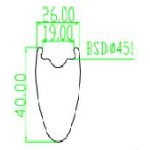 Carbon 5-Spoke Manufacturer - Small Wheel 26mm Width 40mm Height