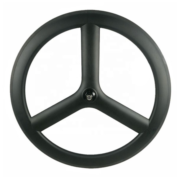 Track Carbon Wheel Manufacturer - Fixed Gear 3 Spoke 58mm Aero Spoke