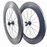 Tubular Wheel Manufacturer - 88MM Tubular 23MM Carbon Fixed Gear