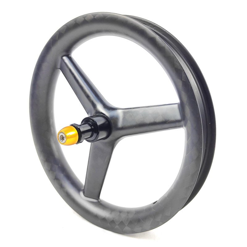 Carbon Rims Manufacturer - 12 Inch Clincher Three Spoke BMX Folding