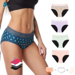 月经裤供应商-2件套有机棉蕾丝