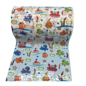 纸尿裤材料供应商-印花图案PP胶带