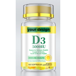 Customize Dietary supplement Vitamin D3 softgel with your logo