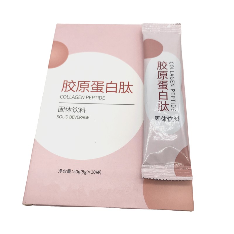 Your Logo Collagen Powder 5g*10/box Vitamin C Vitamin E Nicotinamide apple