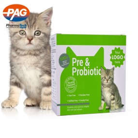 OEM Services Promotes Digestion Animal Feed and Probiotics Powder for Pet Cats