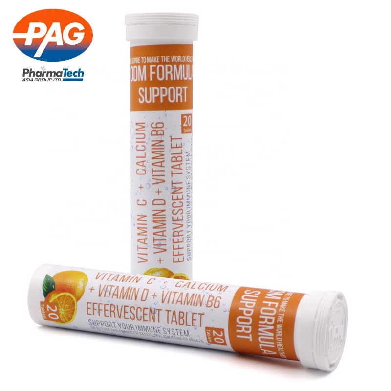 Good Quality and Price Calcium Vitamin C Effervescent 1000Mg Vitamin D B6 Tablet Vitamin C D3 Effervescent Tablets