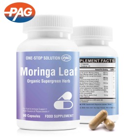 Supplement Capsule Health Supplement Nutritional Balance With Moringa Oleifera and Turmeric Organic Moringa Leaf Herbal Capsules