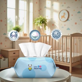 Baby Wet Wipes Manufacturer - Little Journey 120 Household