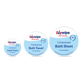 压缩毛巾厂家 - 可定制管装圆形无纺布旅行毛巾