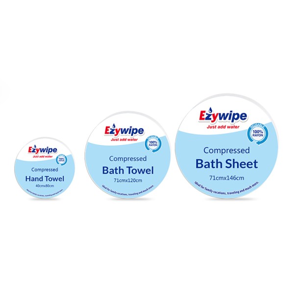 压缩毛巾厂家 - 可定制管装圆形无纺布旅行毛巾