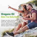 High-Concentrated Oil of Oregano Black Seed Oil Supplement Non-GMO Immune Health Booster for Adults with Carvacrol Thymoquinone