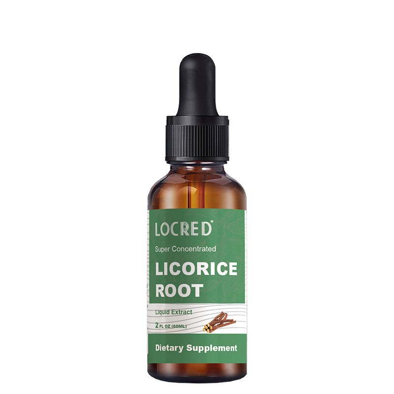 OEM/ODM Wholesale Licorice Root Extract Drops 2oz Alcohol-Free Vegan GNO-GMO Gluten-Free Bark Herbal Extract Customizable Labels