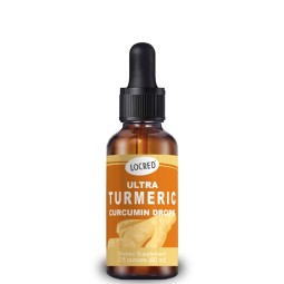 Wholesale OEM/ODM Customizable Nano Liquid Turmeric Curcumin Drops Turmeric Root Extract Supplement with Customizable Labels