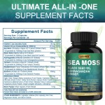 Factory Direct Ashwagandha Ginger Sea Moss and Black Seed Oil Capsules Natural Healthcare Supplement for Adults