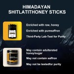 Shilajit Honey Sticks 30 Sticks Pure Himalayan Resin With High Potency Herbal Blend for Energy Boost & Immune Support