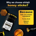 Shilajit Honey Sticks 30 Sticks Pure Himalayan Resin With High Potency Herbal Blend for Energy Boost & Immune Support