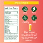 OEM Energy Sticks Custom Label 10 Peach Flavour Herbal Supplements Hot Selling Mood Booster Motivation Instant Powder