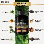 Hot Selling Ashwagandha Ginger Capsules with Raw Sea Moss Black Seed Oil Dosage in Powder Form for Adults-Not for Pregnant Women