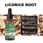OEM/ODM Wholesale Licorice Root Extract Drops 2oz Alcohol-Free Vegan GNO-GMO Gluten-Free Bark Herbal Extract Customizable Labels