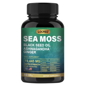 Factory Direct Ashwagandha Ginger Sea Moss and Black Seed Oil Capsules Natural Healthcare Supplement for Adults